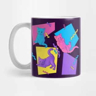 Colorful cats and zig zags Mug